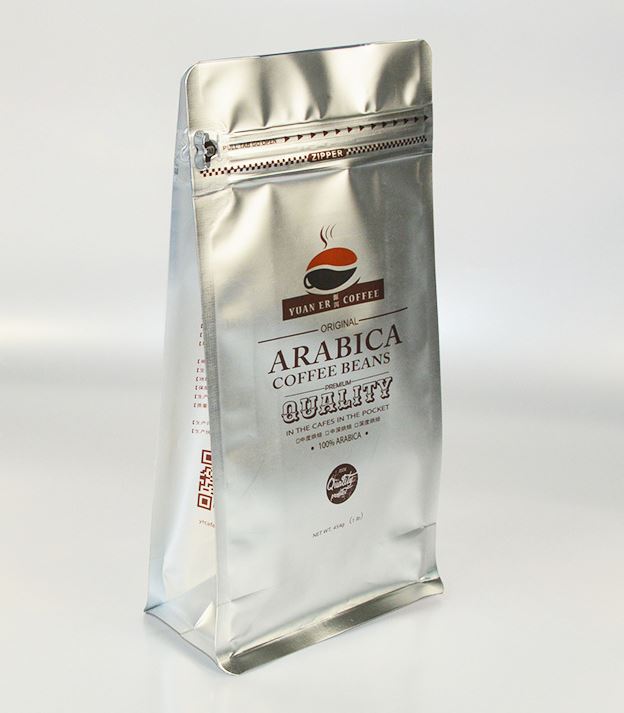 square bototm coffee bag