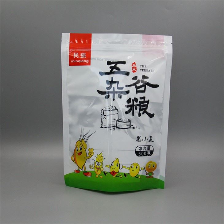 Self-standing Zipper Grain Bag