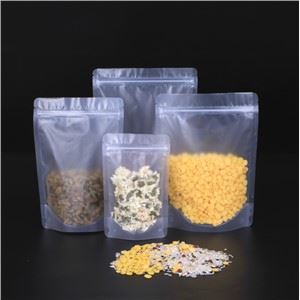 Ready Stock Matte Clear Mylar Zipper Bag